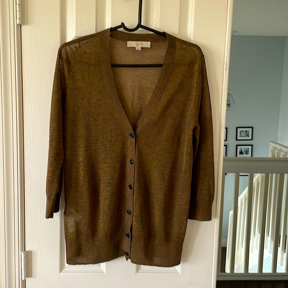 Loft Bronze Metalic Sweater Size M